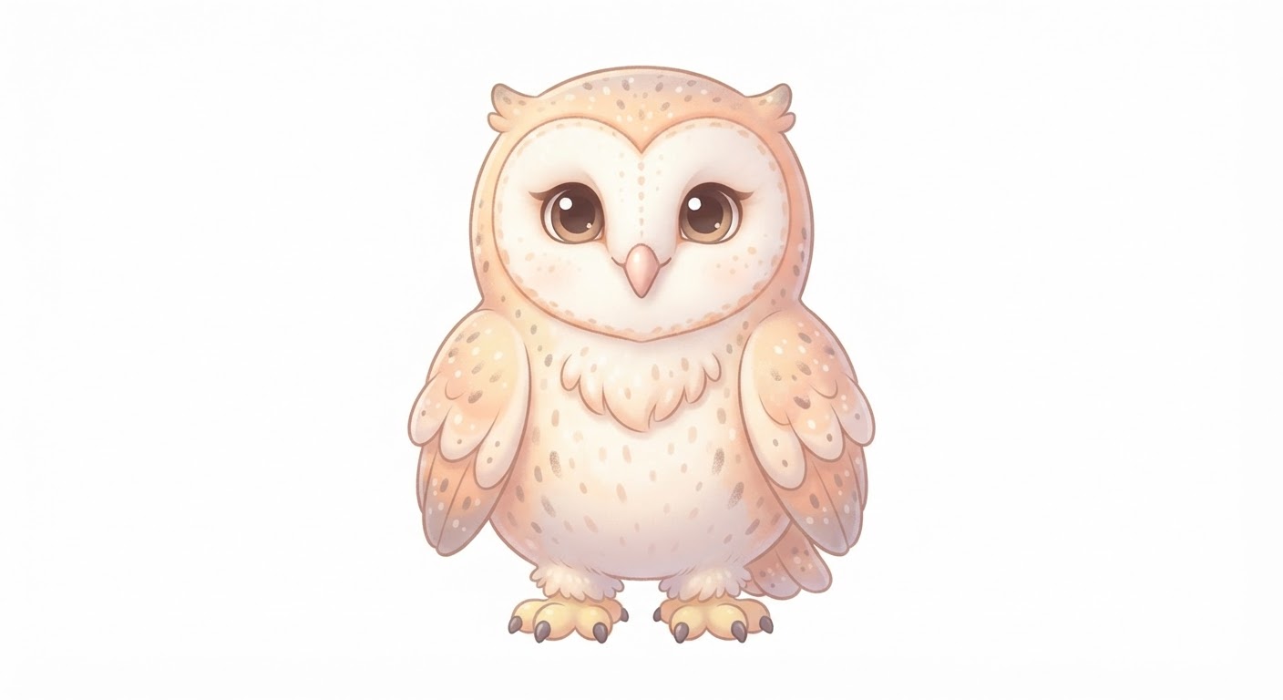 Illustration de La chouette effraie