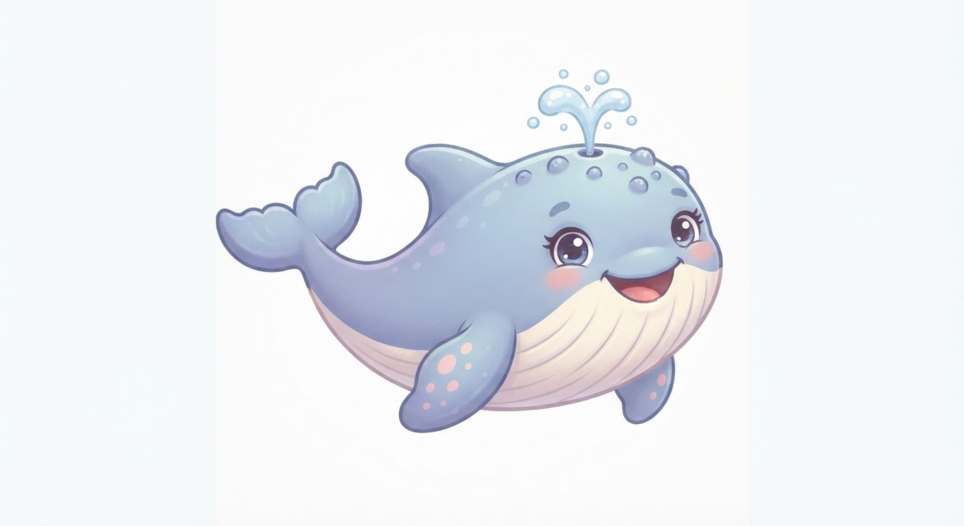Illustration de La baleine à bosse