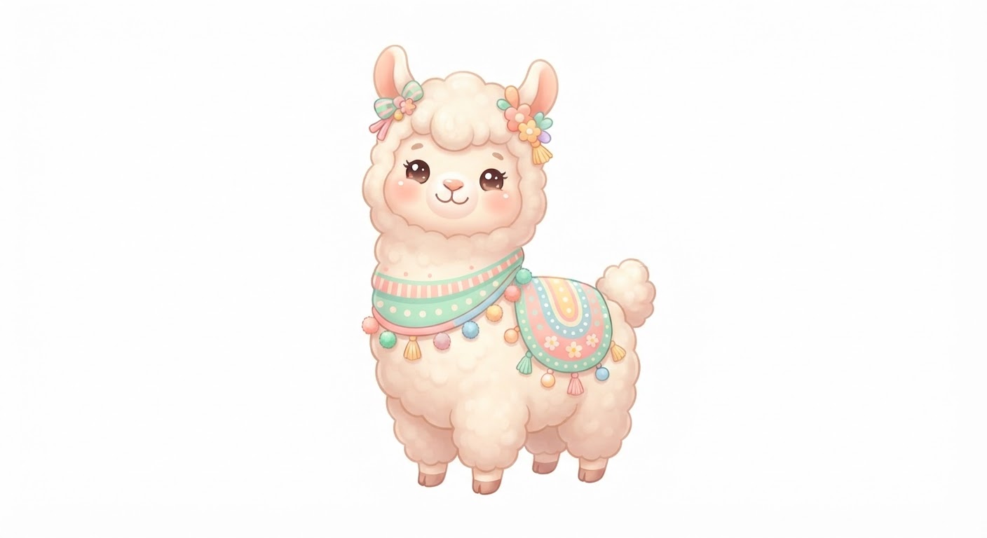 Illustration de Le lama
