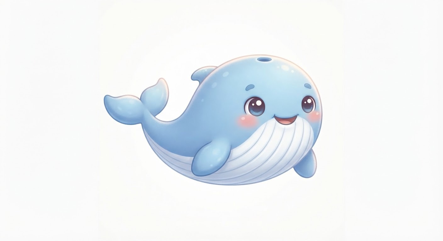 Illustration de La baleine bleue