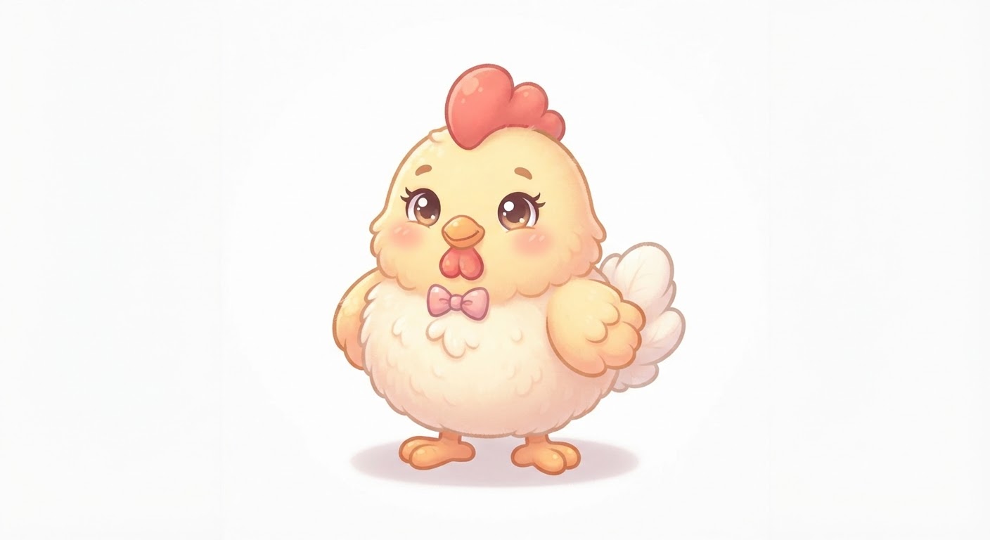 Illustration de La poule