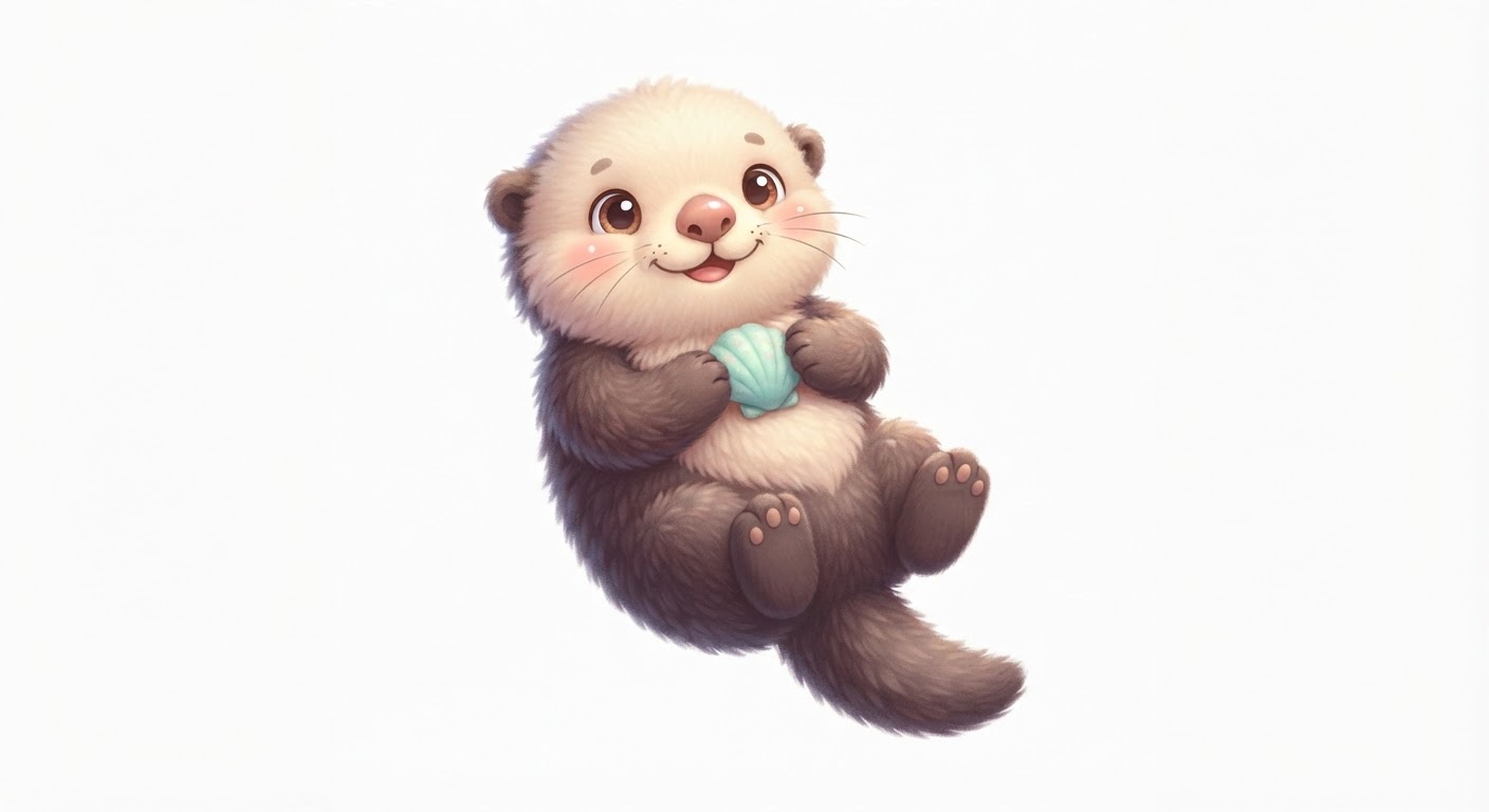 Illustration de La loutre de mer