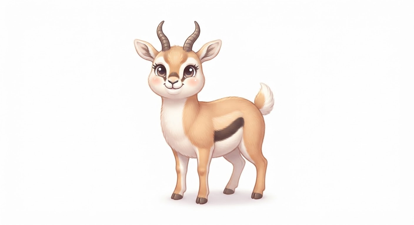 Illustration de La gazelle de Thomson