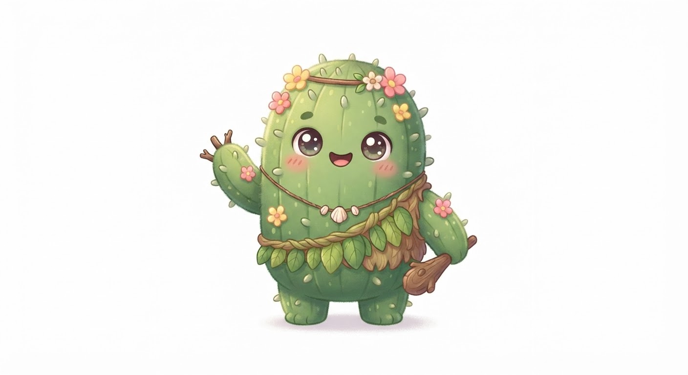 Illustration de Le troglodyte des cactus