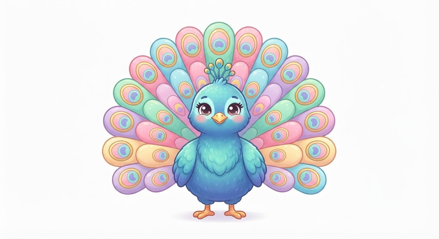 Illustration de Le paon