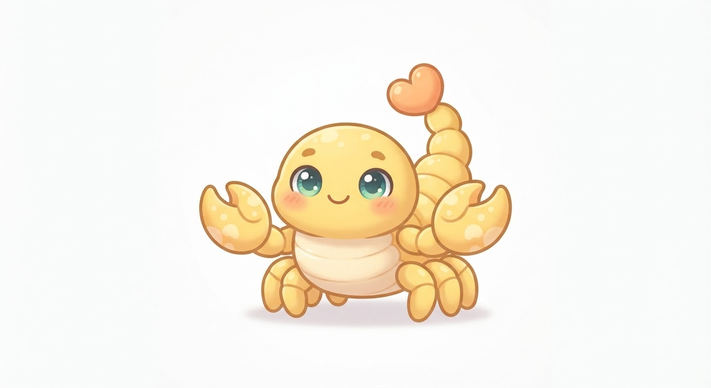 Illustration de Le scorpion jaune