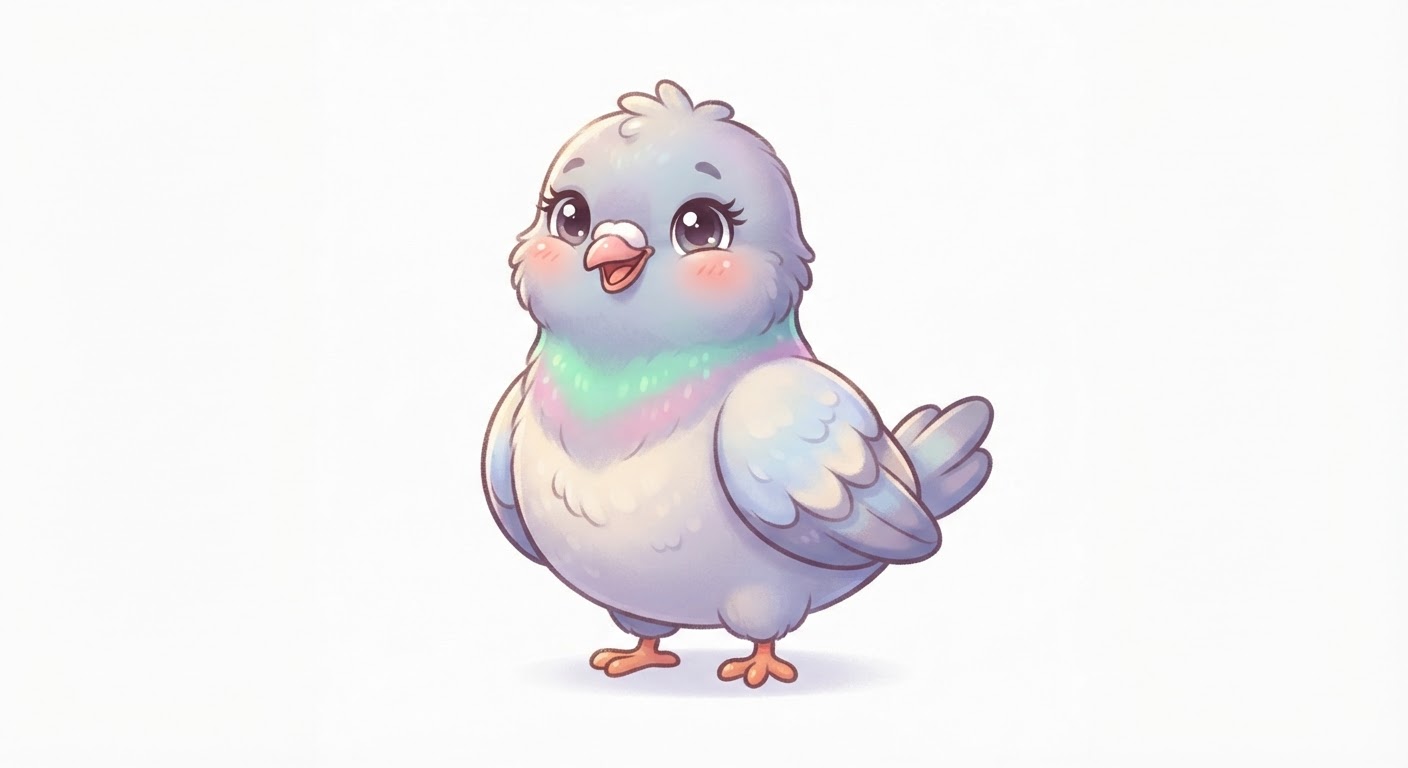 Illustration de Le pigeon