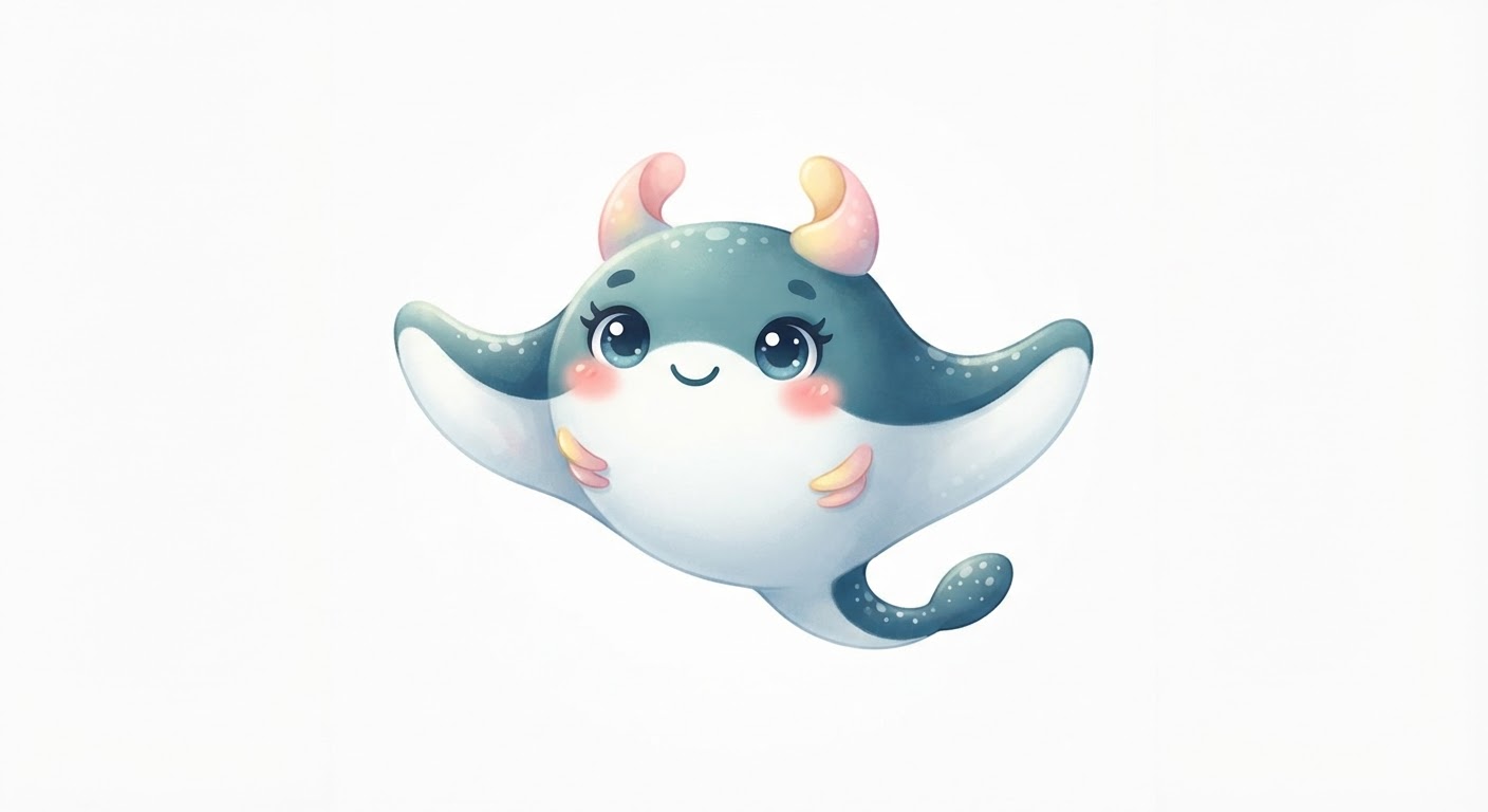 Illustration de La raie manta