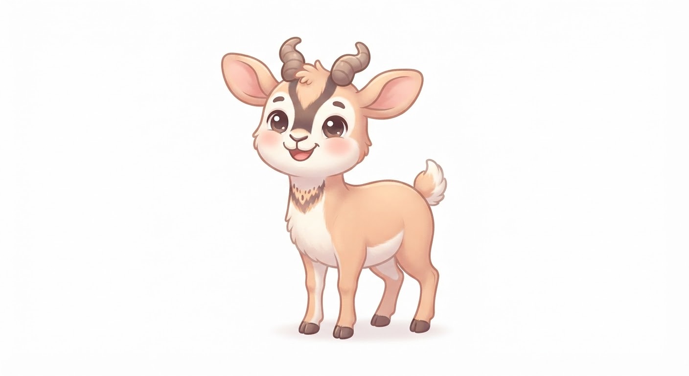 Illustration de La gazelle dorcas
